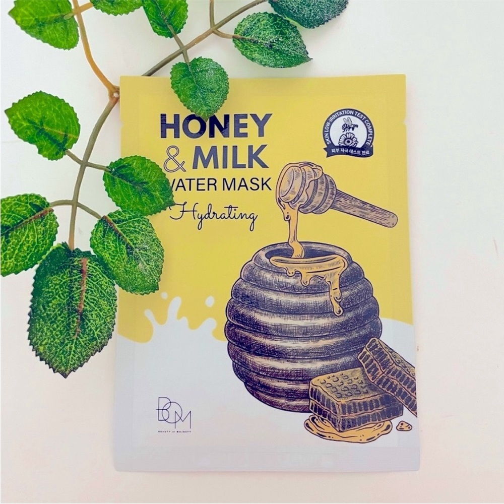New $5ea OR 5/$18 New BOM Honey & Milk Hydrating Sheet Face Sheet Mask